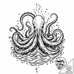 Tattoo sketch a strong, mythical sea creature… – style Jaeger Mini – tattoo sketch (24.11.2025 13:52)