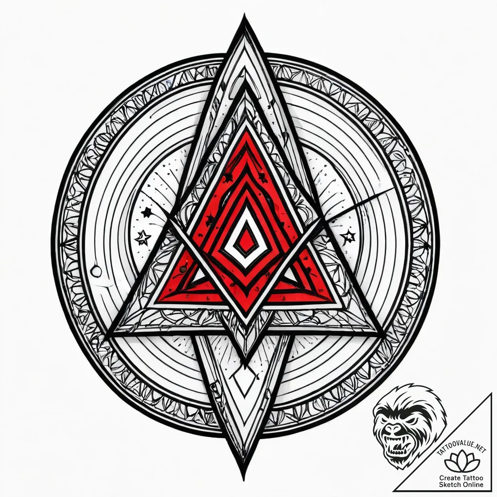 Tat tattoo sketch, cosmic portal opening to s... - style Jagger Old - tattoo sketch (24.11.2025 14:07)
