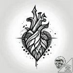 Tattoo sketch a deconstructed heart, showing… – style Jagger Old – tattoo sketch (24.11.2025 14:31)