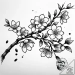 Tat tattoo sketch, traditional japanese cherr… – style Jaeger Simple – tattoo sketch (24.11.2025 14:36)