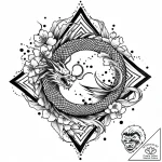 Tattoo sketch: abstract watercolor splashes o… – style Jaeger Mini – tattoo sketch (24.11.2025 14:40)