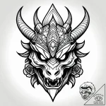 Tattoo sketch, mulan’s warrior helmet with dr… – style Jagger Old – tattoo sketch (24.11.2025 14:43)