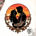 Tat tattoo sketch, maria and manolo silhouett… – style Flux Inscriptions – tattoo sketch (24.11.2025 14:46)