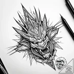 квадрат сварога, tattoo sketch design, linewo… – style Jaeger Simple – tattoo sketch (24.11.2025 15:13)