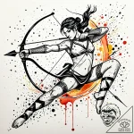 Tattoo sketch a sagittarius archer accidental… – style Jaeger Simple – tattoo sketch (24.11.2025 15:24)