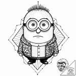 гадкий я (despicable me, 2010), artistic tatt… – style Jaeger Mini – tattoo sketch (24.11.2025 15:27)