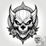 росомаха, ink illustration for tattoo, on a c… – style Jagger Old – tattoo sketch (24.11.2025 15:55)