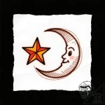 Tattoo design a single, tiny star or moon sym… – style Flux Inscriptions – tattoo sketch (24.11.2025 16:10)