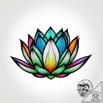 Tattoo sketch, soft lotus blossom surrounded… – style Jagger Old – tattoo sketch (24.11.2025 17:31)
