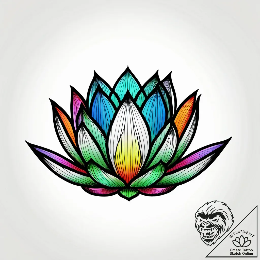 Tattoo sketch, soft lotus blossom surrounded... - style Jagger Old - tattoo sketch (24.11.2025 17:31)