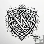 139. tattoo design: a minimalist “ud” rune, d… – style Jaeger Simple – tattoo sketch (24.11.2025 17:57)