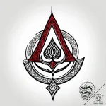 Tattoo design ‘exit’ symbol with a subtle doo… – style Jagger Old – tattoo sketch (24.11.2025 18:03)