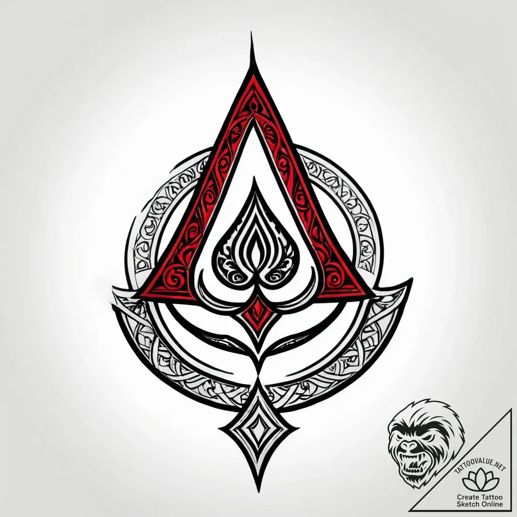 Tattoo design 'exit' symbol with a subtle doo... - style Jagger Old - tattoo sketch (24.11.2025 18:03)