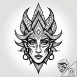 Tattoo sketch a gorgon’s head, symbolizing fa… – style Jagger Old – tattoo sketch (24.11.2025 18:27)