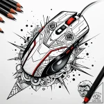 Tattoo sketch a gaming mouse with intricate f… – style Jaeger Simple – tattoo sketch (24.11.2025 18:33)