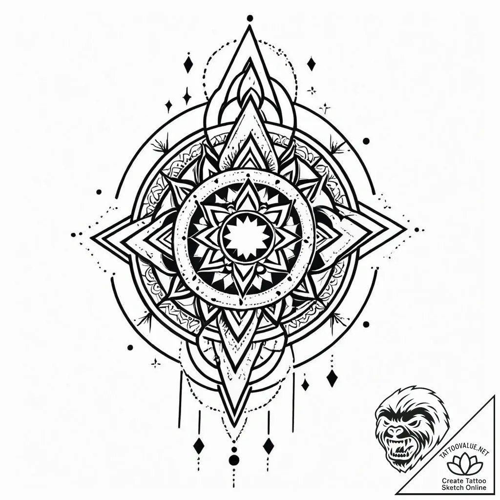 Tombstone cracked and bleeding light, tattoo... - style Jaeger Mini - tattoo sketch (24.11.2025 18:48)