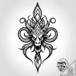 Hydra with heads of fire, ice, and shadow, ta… – style Jagger Old – tattoo sketch (24.11.2025 18:51)