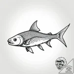 карп, tattoo sketch design, on a clean white… – style Jagger Old – tattoo sketch (24.11.2025 19:03)