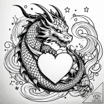 Tat tattoo sketch, the boy with glowing heart… – style Jaeger Simple – tattoo sketch (24.11.2025 19:09)