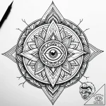 Eskiz.to, tattoo sketch, dory with sparkling… – style Jaeger Simple – tattoo sketch (24.11.2025 19:34)