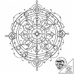 Tattoo design a zodiac symbol merged with a h… – style Jaeger Mini – tattoo sketch (24.11.2025 20:57)