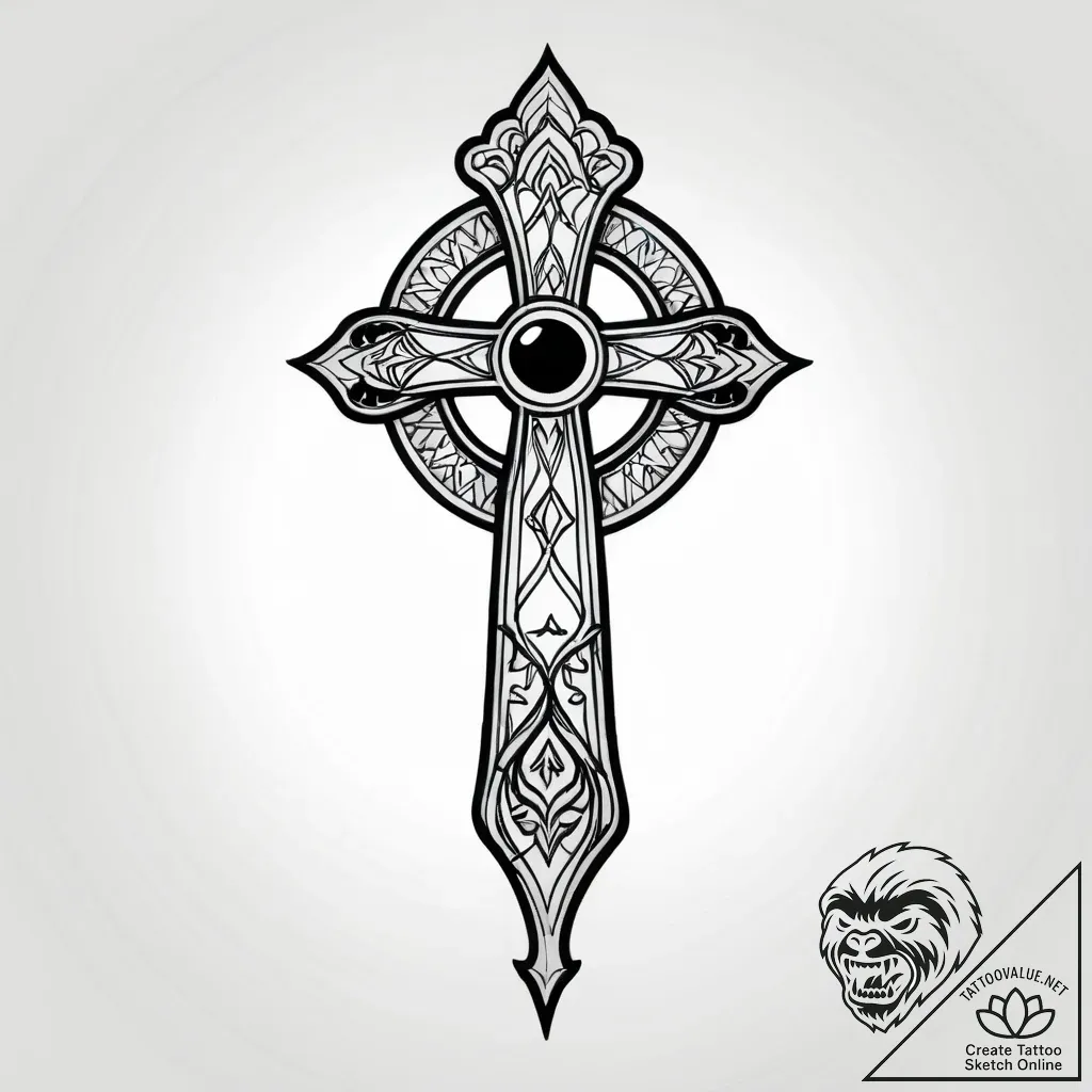 A hand holding a miniature black hole, tattoo... - style Jagger Old - tattoo sketch (24.11.2025 23:57)