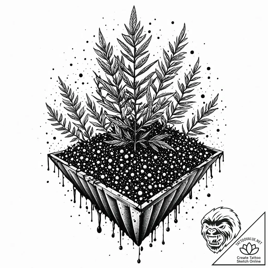 Tattoo sketch a strong, unyielding redwood se... - style Jaeger Mini - tattoo sketch (25.11.2025 00:57)