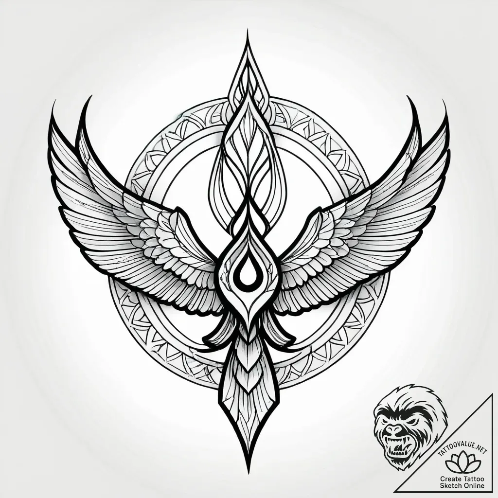 Tattoo sketch, soul piano keys forming wings,... - style Jagger Old - tattoo sketch (25.11.2025 01:17)