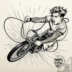 Eskiz.to, tattoo sketch, fender jumping with… – style Jaeger Simple – tattoo sketch (25.11.2025 01:56)