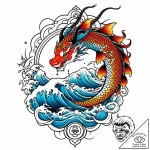 Tattoo sketch a dreamlike scene featuring the… – style Jaeger Mini – tattoo sketch (25.11.2025 02:17)