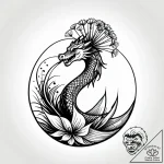 A detailed macro shot of a dandelion seed hea… – style Jagger Old – tattoo sketch (25.11.2025 02:37)