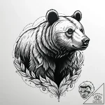 Tattoo sketch, bear transformation shadow loo… – style Jaeger Mini – tattoo sketch (25.11.2025 04:56)