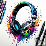 Tat tattoo sketch, competitive gamer’s headse… – style Jaeger Simple – tattoo sketch (25.11.2025 07:16)