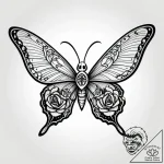 бабочка, tattoo drawing outline, chicano tatt… – style Jagger Old – tattoo sketch (25.11.2025 10:37)