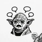 Eskiz.to, tattoo sketch, mike scared face wit… – style Flux Inscriptions – tattoo sketch (25.11.2025 10:57)