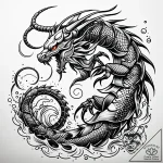 Tattoo design a scorpio scorpion, with pluto’… – style Jaeger Simple – tattoo sketch (25.11.2025 11:16)