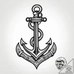 якорь, tattoo sketch design, old school tradi… – style Jagger Old – tattoo sketch (25.11.2025 11:57)