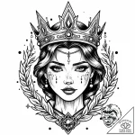 Tattoo design: a portrait of marzanna, with e… – style Jaeger Mini – tattoo sketch (25.11.2025 12:56)