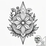 A minimalist tattoo design of the lunitsa sym… – style Jagger Old – tattoo sketch (26.11.2025 01:17)