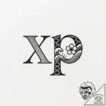Tattoo sketch a minimalist ‘xp’ icon linework… – style Flux Inscriptions – tattoo sketch (26.11.2025 01:37)