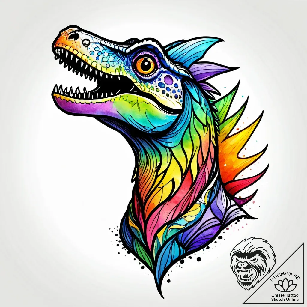 Tattoo sketch, croods family with dinosaur si... - style Jagger Old - tattoo sketch (26.11.2025 05:16)