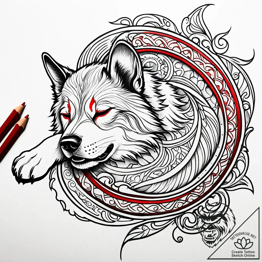 Tattoo design a loyal companion animal (dog,... - style Jaeger Simple - tattoo sketch (26.11.2025 08:37)