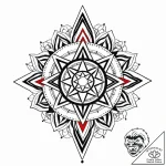 Onyx staff crowned in stars, tattoo drawing o… – style Jaeger Mini – tattoo sketch (26.11.2025 08:57)