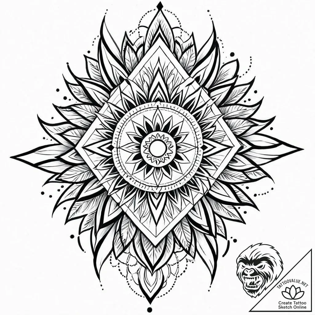 Tat tattoo sketch, tropical palm leaves with... - style Jaeger Mini - tattoo sketch (26.11.2025 10:17)