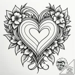 Tat tattoo sketch, romantic heart intertwined… – style Jaeger Simple – tattoo sketch (26.11.2025 11:16)