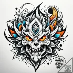 р“сђсѓрїрїр° 22: рўрѕрѕрєрёрµ р›рёрѕрёрё рё р… – style Jaeger Simple – tattoo sketch (26.11.2025 13:57)