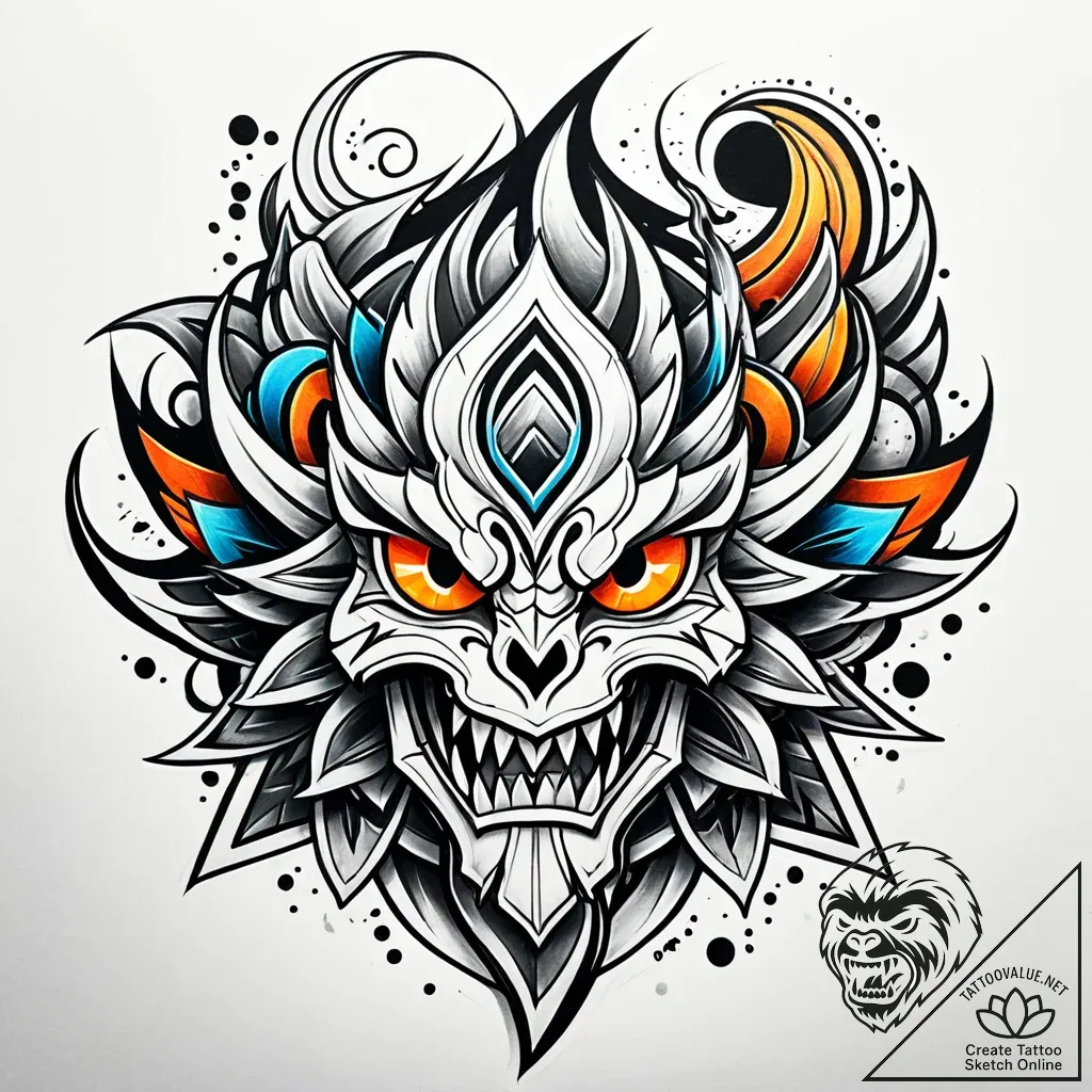 р“сђсѓрїрїр° 22: рўрѕрѕрєрёрµ р›рёрѕрёрё рё р... - style Jaeger Simple - tattoo sketch (26.11.2025 13:57)