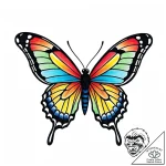 Tattoo sketch, small minimalist butterfly wit… – style Jaeger Mini – tattoo sketch (26.11.2025 14:17)