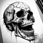 Tat tattoo sketch, hyper-realistic skull with… – style Jaeger Simple – tattoo sketch (26.11.2025 15:17)