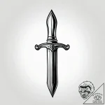 Needle dagger through bone spire, tattoo sket… – style Jagger Old – tattoo sketch (26.11.2025 17:16)